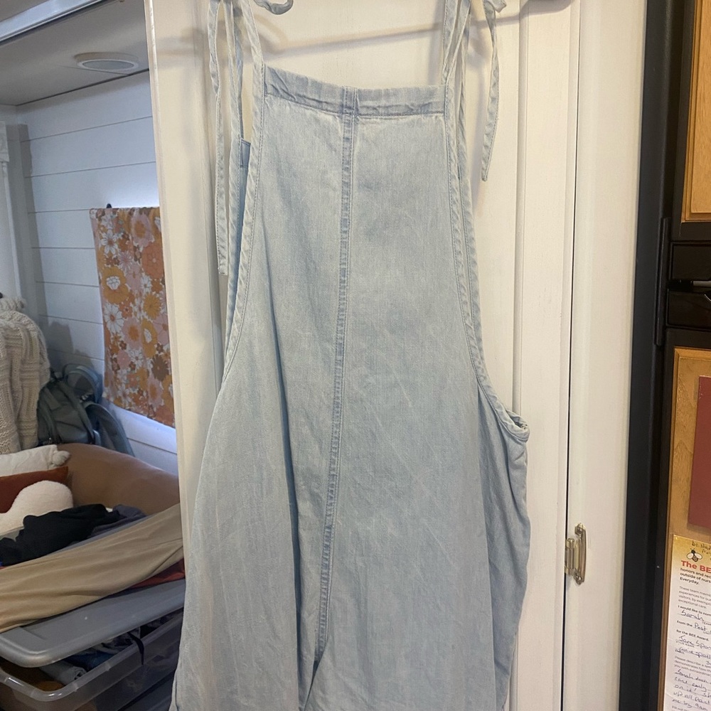 Light blue romper/overalls! Size Medium!